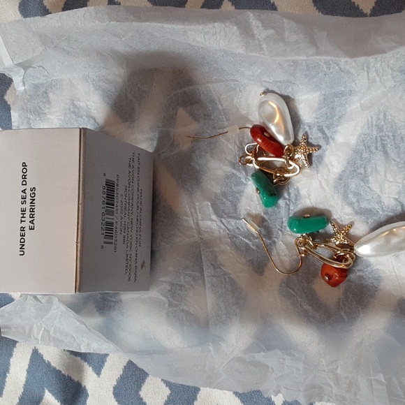 NEW!  Avon Dangle Under The Sea Earring Set $10 - Picture 7 of 7